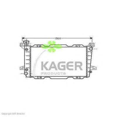 Радиатор, охлаждение двигателя KAGER 31-1831