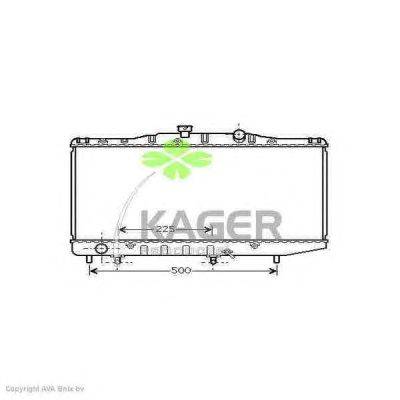 Радиатор, охлаждение двигателя KAGER 31-1942
