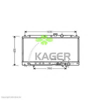 Радиатор, охлаждение двигателя KAGER 312013