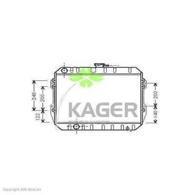 Радиатор, охлаждение двигателя KAGER 31-2378