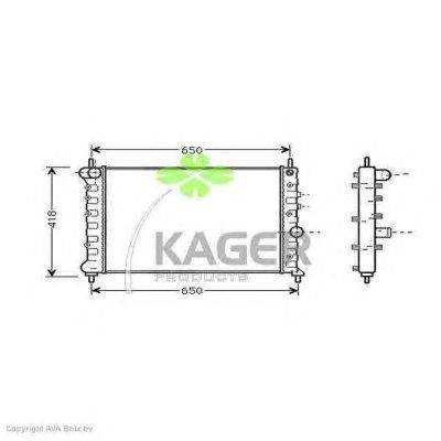 Радиатор, охлаждение двигателя KAGER 31-2611