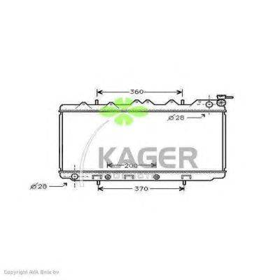 Радиатор, охлаждение двигателя KAGER 31-3294