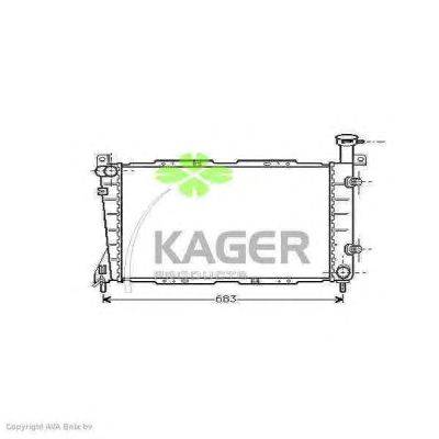 Радиатор, охлаждение двигателя KAGER 313342