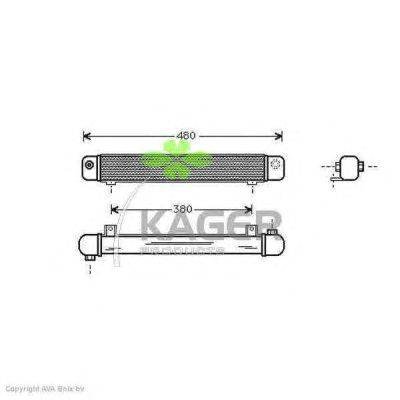 масляный радиатор, двигательное масло KAGER 31-3820