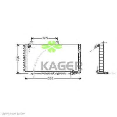 Конденсатор, кондиционер KAGER 94-5848