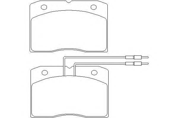 Комплект тормозных колодок, дисковый тормоз DON 21048