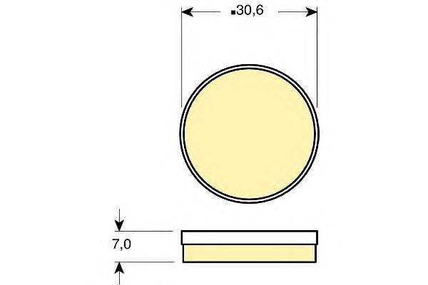 Комплект тормозных колодок, дисковый тормоз GIRLING 6102719