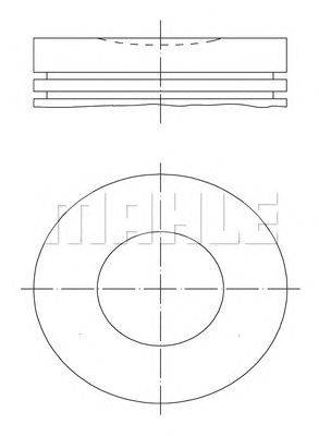 Поршень MAHLE ORIGINAL 0401600