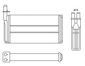Теплообменник, отопление салона J. DEUS RA2240100