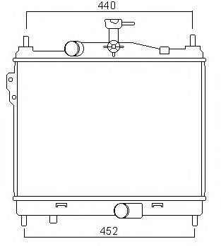 Радиатор, охлаждение двигателя J. DEUS 054M32