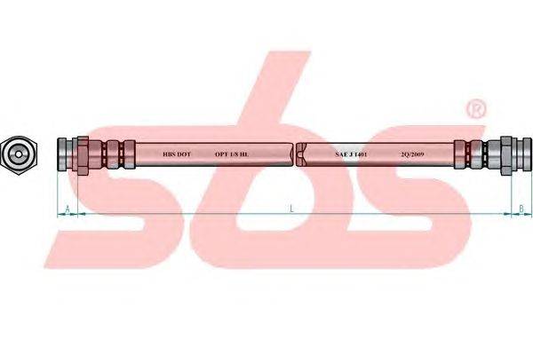 Тормозной шланг sbs 1330853271