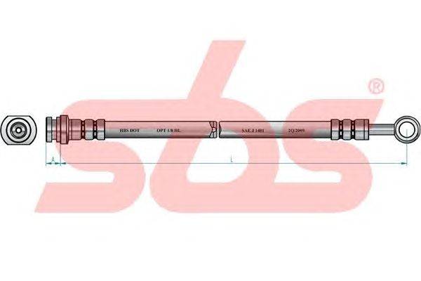 Тормозной шланг sbs 1330855229