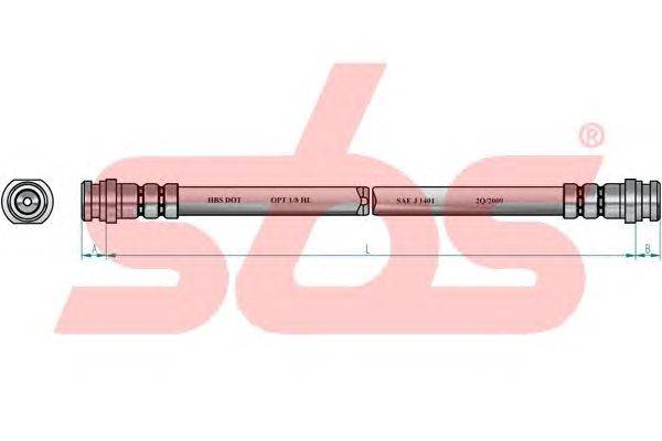 Тормозной шланг sbs 1330855231