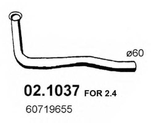 Труба выхлопного газа ASSO 021037