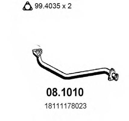 Труба выхлопного газа ASSO 08.1010