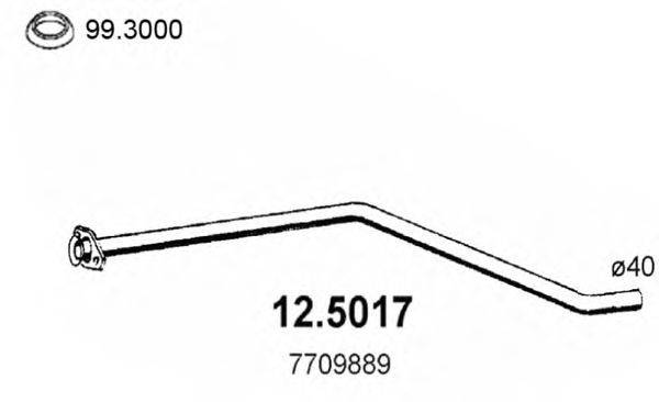 Труба выхлопного газа ASSO 12.5017