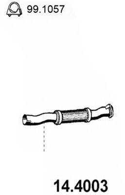 Труба выхлопного газа ASSO 14.4003