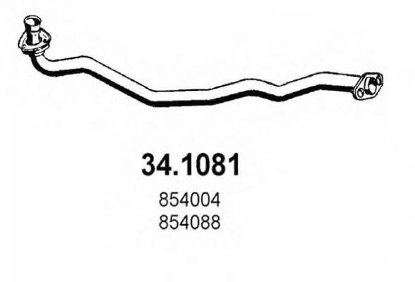 Труба выхлопного газа ASSO 34.1081