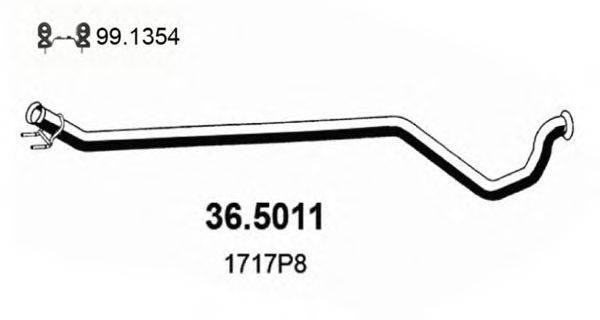 Труба выхлопного газа ASSO 36.5011