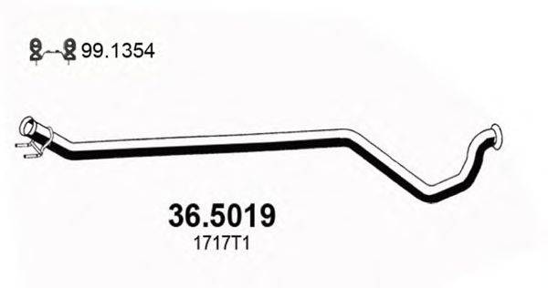 Труба выхлопного газа ASSO 365019