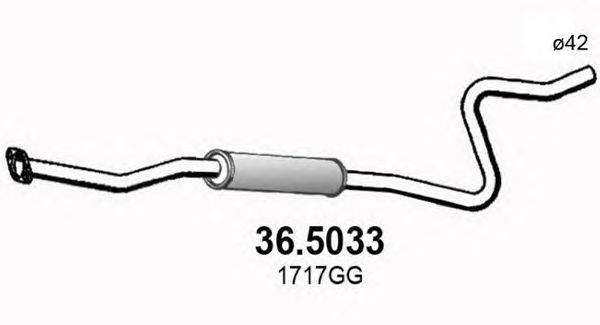 Труба выхлопного газа ASSO 36.5033