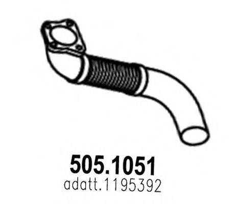 Труба выхлопного газа ASSO 505.1051