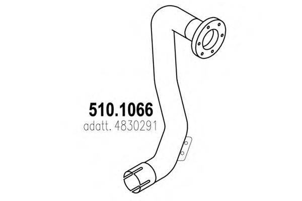 Труба выхлопного газа ASSO 510.1066