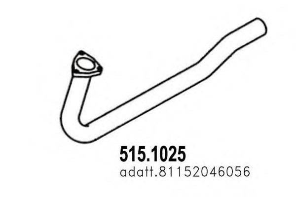 Труба выхлопного газа ASSO 515.1025