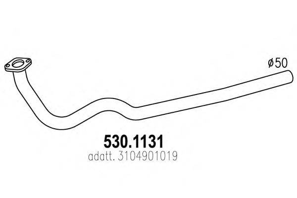 Труба выхлопного газа ASSO 530.1131