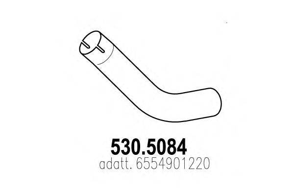 Труба выхлопного газа ASSO 530.5084