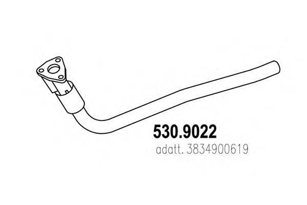 Труба выхлопного газа ASSO 530.9022