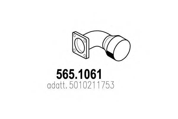 Труба выхлопного газа ASSO 565.1061