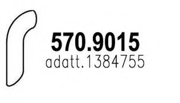 Труба выхлопного газа ASSO 570.9015