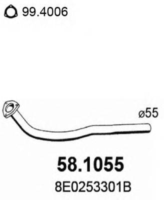 Труба выхлопного газа ASSO 58.1055