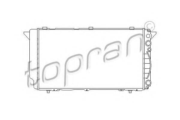 Радиатор, охлаждение двигателя TOPRAN 112 295