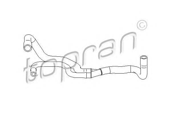 Шланг, вентиляция картера TOPRAN 722 083