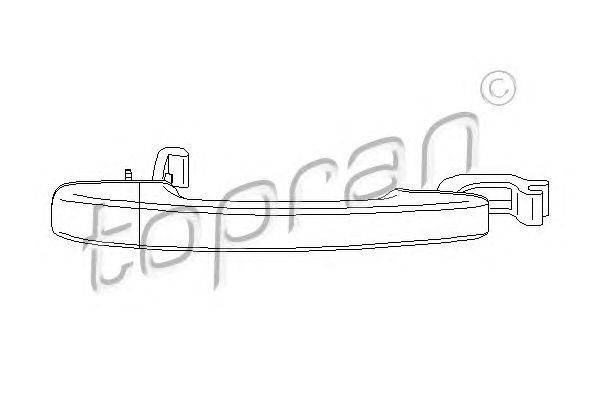 Ручка двери TOPRAN 721731