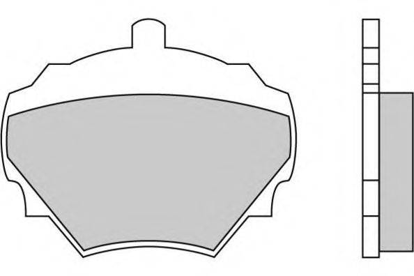 Комплект тормозных колодок, дисковый тормоз E.T.F. 12-0103
