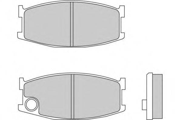 Комплект тормозных колодок, дисковый тормоз QH Benelux 2297
