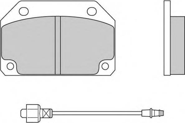 Комплект тормозных колодок, дисковый тормоз NECTO FDB644
