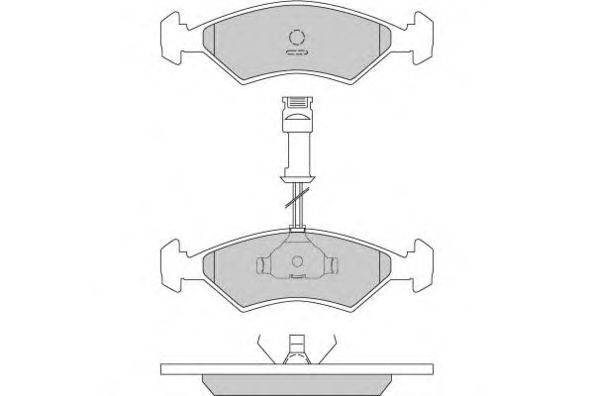Комплект тормозных колодок, дисковый тормоз E.T.F. 120163