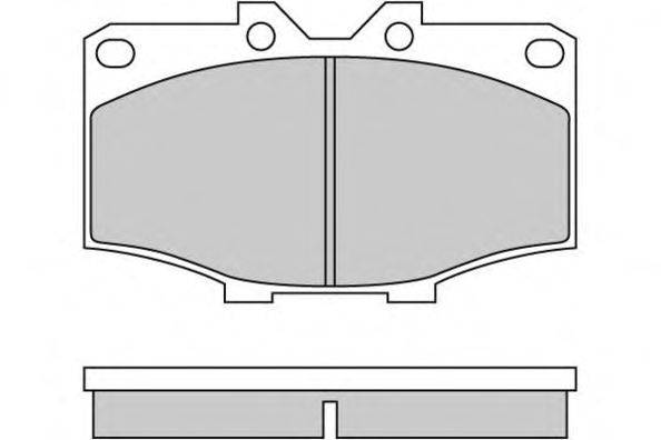 Комплект тормозных колодок, дисковый тормоз E.T.F. 12-0242