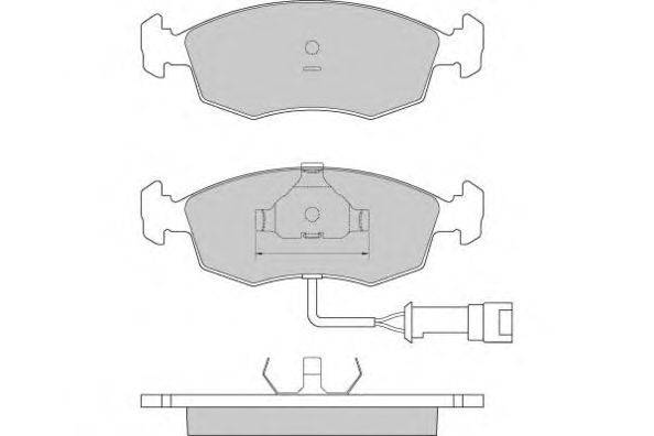 Комплект тормозных колодок, дисковый тормоз E.T.F. 20907