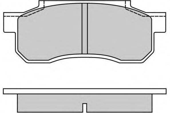 Комплект тормозных колодок, дисковый тормоз E.T.F. 21005