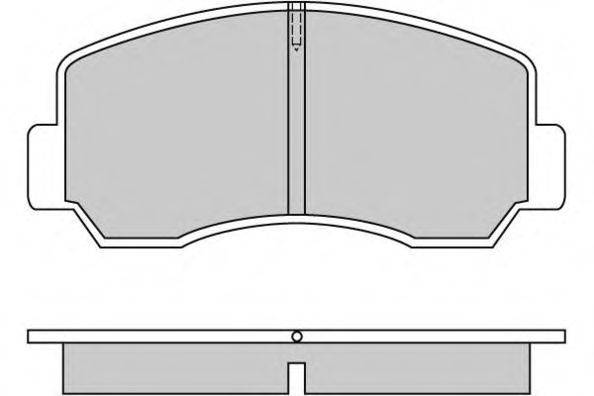 Комплект тормозных колодок, дисковый тормоз E.T.F. 12-0296