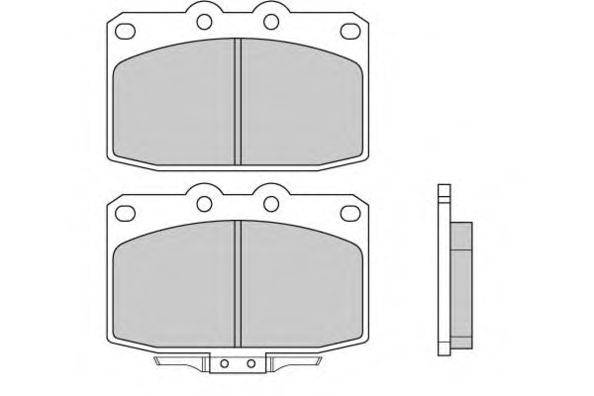 Комплект тормозных колодок, дисковый тормоз E.T.F. 20879