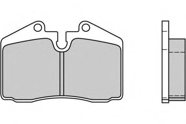 Комплект тормозных колодок, дисковый тормоз E.T.F. 21623