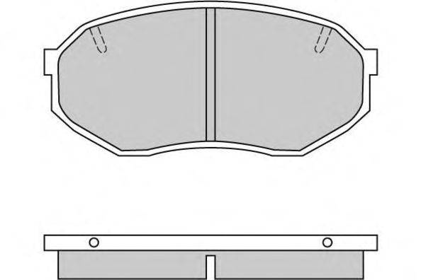 Комплект тормозных колодок, дисковый тормоз E.T.F. 21538