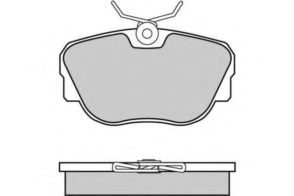 Комплект тормозных колодок, дисковый тормоз E.T.F. 12-0451