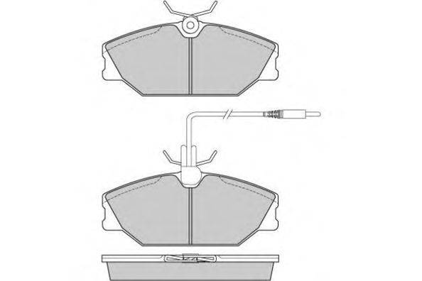Комплект тормозных колодок, дисковый тормоз E.T.F. 12-0527